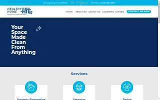 Healthy Home Environmental Services Idaho Falls website