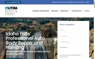 Lithia Ford Idaho Falls Collision Repair website