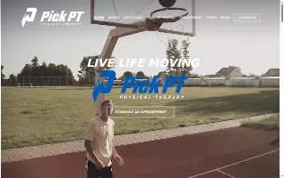 Pick PT Physical Therapy - Idaho Falls West website