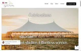 Signature Tent Pros website