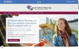 Sound Advice Hearing website