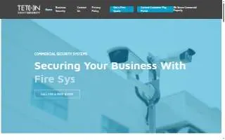 Teton Smart Security website