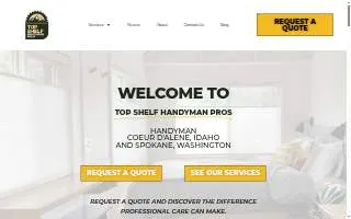 Top Shelf Handyman Pros of Idaho Falls website