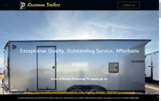 Kaveman Trailers website