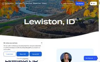 Cornerstone Caregiving of Lewiston website