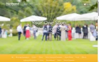 Northwest Event Rentals website