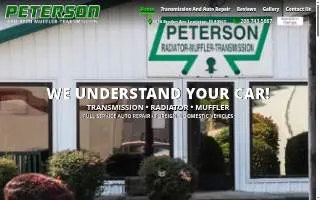 Peterson Transmission Radiator, Muffler & Auto Repair website