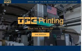 TPC Printing website