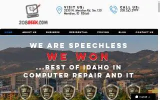208Geek, LLC of Meridian website