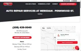 Commercial Tire of Meridian website