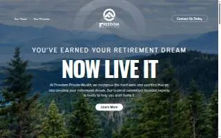 Freedom Private Wealth website