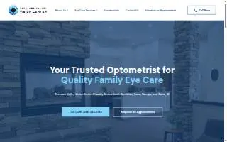 Treasure Valley Vision Center website