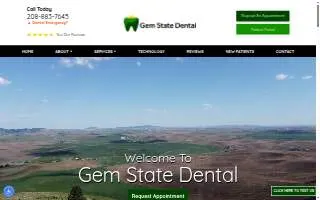 Gem State Dental website