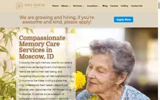 Hill House Memory Care website