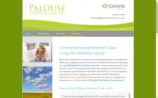Palouse Dementia Care LLC website