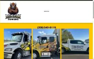 Bison Towing website