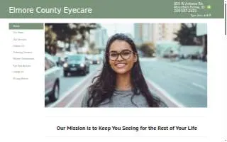 Elmore County Eye Care website