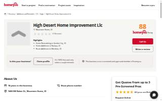 High Desert Home Improvement