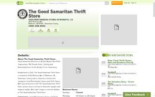 The Good Samaritan Thrift store