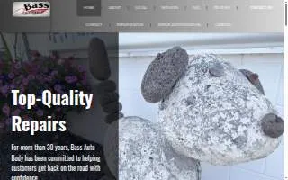 Bass Auto Body inc. website