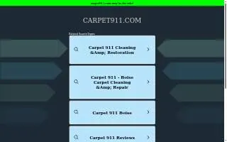Carpet 911 - Nampa & Boise Carpet Cleaning & Repair website