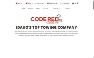 Code Red Towing website