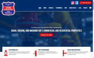 Crane Alarm Service of Nampa website