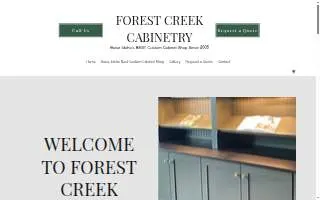 Forest Creek Cabinetry website