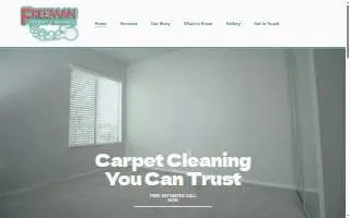 Freeman Carpet Cleaning website