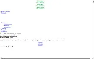 Heritage Home Health & Hospice website