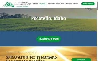 High Country Behavioral Health website
