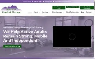 Highland Physical Therapy website
