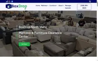BoxDrop Mattress & Furniture North Idaho website