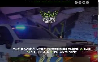 CW Wraps website