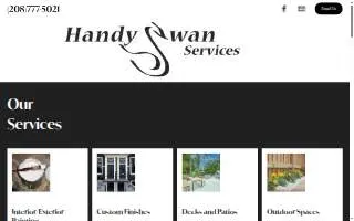 Handy Swan Services website