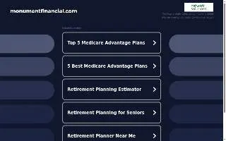 Monument Financial, Inc. website