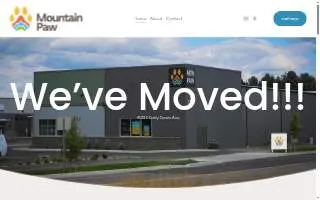 Mountain Paw Pet Supply website