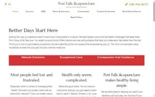 Post Falls Acupuncture website