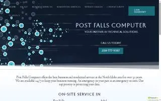 Post Falls Computer website
