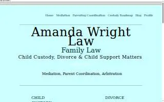 Amanda Wright Law, PLLC website