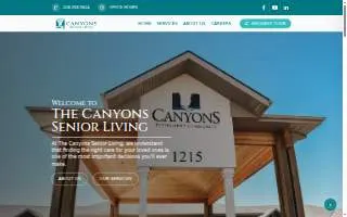 Canyons Senior Living website