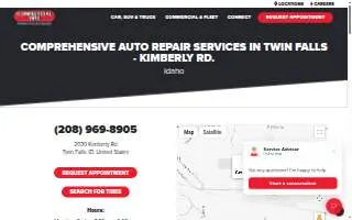 Commercial Tire of Twin Falls website