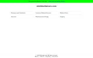 Mint Dental Care of Twin Falls website