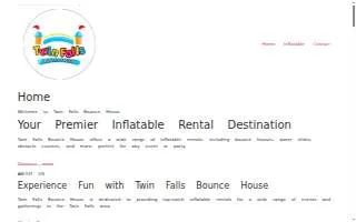 Twin Falls Bounce House website