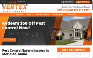 Vertex Pest Control of Twin Falls website