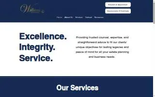 Williams Law Office website