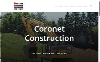 Coronet Construction website