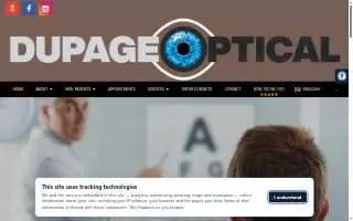 DuPage Optical website