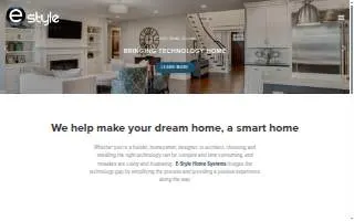 E-Style Home Systems of Addison website