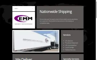 EMM Trucking & Logistics Inc website
